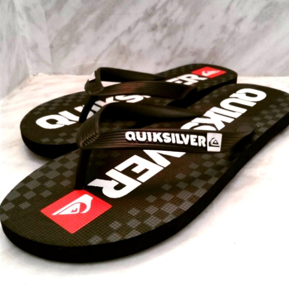 Quicksilver Flip Flops Sandals mens 8 womens 9.5